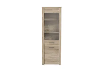 Vitriinikaappi Bankso 41x67 cm - Ruskea - Säilytys - Kaappi - Vitriini