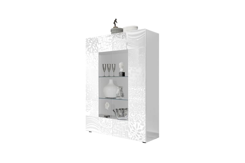 Vitriinikaappi Bayoner 121 cm - Valkoinen - Säilytys - Kaappi - Vitriini