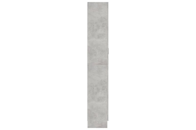 Vitriinikaappi betoninharmaa 82,5x30,5x185,5 cm lastulevy - Harmaa - Säilytys - Kaappi - Vitriini