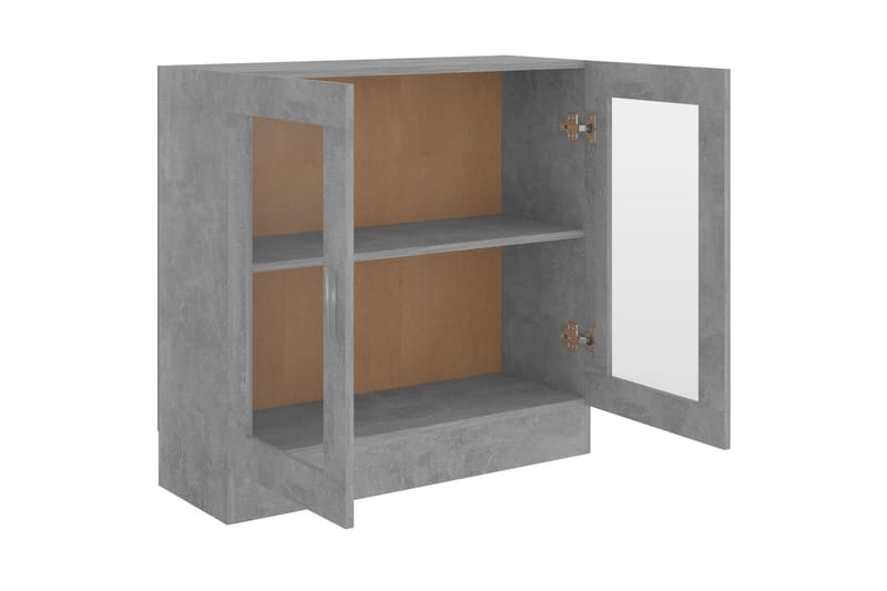 Vitriinikaappi betoninharmaa 82,5x30,5x80 cm lastulevy - Harmaa - Säilytys - Kaappi - Vitriini