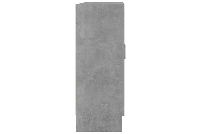 Vitriinikaappi betoninharmaa 82,5x30,5x80 cm lastulevy - Harmaa - Säilytys - Kaappi - Vitriini