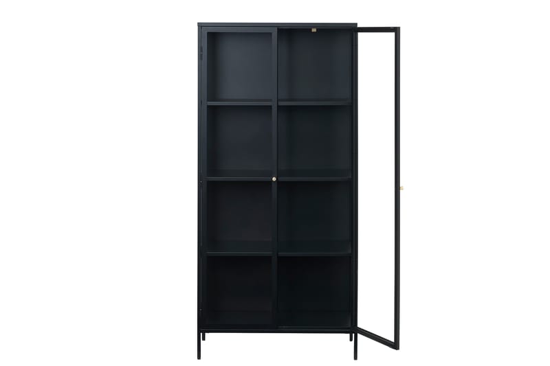 Vitriinikaappi Birningham 90 cm - Musta - Säilytys - Kaappi - Vitriini