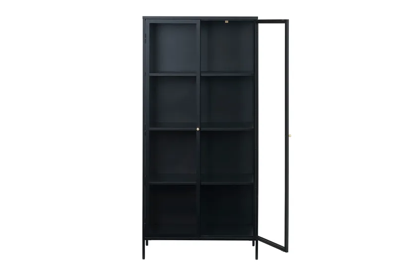 Vitriinikaappi Birningham 90 cm - Musta - Säilytys - Kaappi - Vitriini