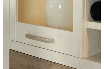 Vitriinikaappi Breage 41x108 cm - Ruskea/Valkoinen - Säilytys - Kaappi - Vitriini
