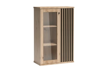 Vitriinikaappi Buckfast 40,6x131,9x86,4 cm - Puu/Musta - Säilytys - Kaappi - Vitriini