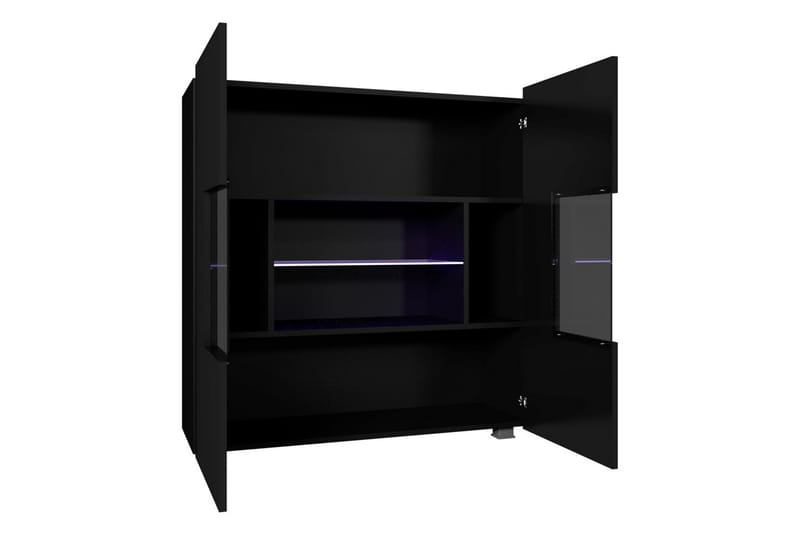 Vitriinikaappi Calabrini 100x35x107 cm - Ruskea - Säilytys - Kaappi - Vitriini