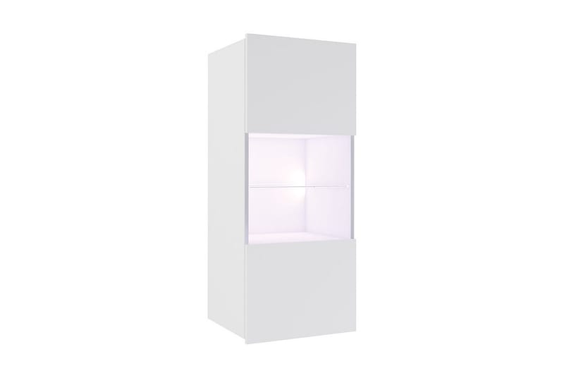 Vitriinikaappi Calabrini 45x32x117 cm - Valkoinen - Säilytys - Kaappi - Vitriini