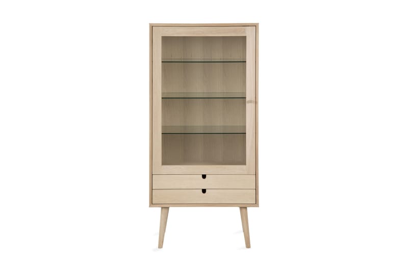 Vitriinikaappi Century 72 cm - Valkopigmentoitu - Säilytys - Kaappi - Vitriini