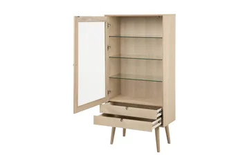 Vitriinikaappi Century 72 cm - Valkopigmentoitu - Säilytys - Kaappi - Vitriini