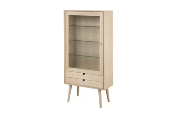 Vitriinikaappi Century 72 cm - Valkopigmentoitu - Säilytys - Kaappi - Vitriini