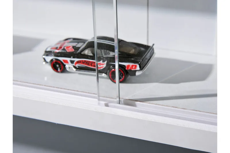 Vitriinikaappi Compilati 80 cm - Valkoinen/Lasi - Säilytys - Kaappi - Vitriini