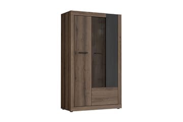 Vitriinikaappi Dimitritov 41x93 cm - Ruskea - Säilytys - Kaappi - Vitriini
