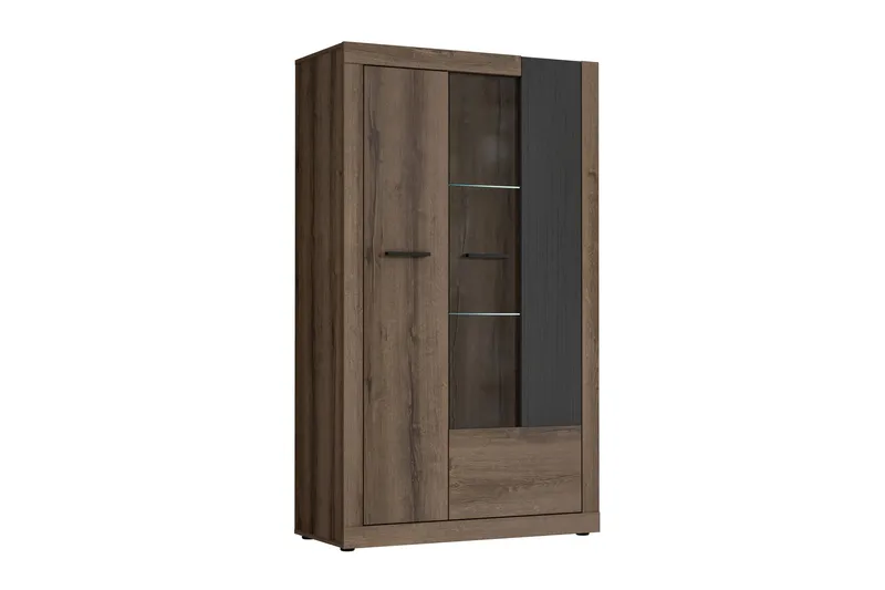 Vitriinikaappi Dimitritov 41x93 cm - Ruskea - Säilytys - Kaappi - Vitriini