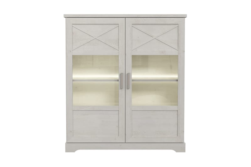 Vitriinikaappi Feres 42x133 cm - Valkoinen - Säilytys - Kaappi - Vitriini