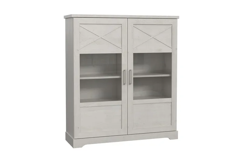 Vitriinikaappi Feres 42x133 cm - Valkoinen - Säilytys - Kaappi - Vitriini