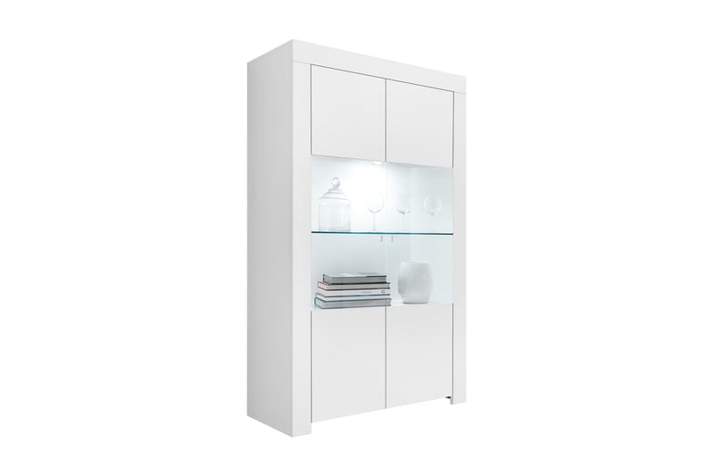 Vitriinikaappi Firenze 110 cm - Valkoinen - Säilytys - Kaappi - Vitriini