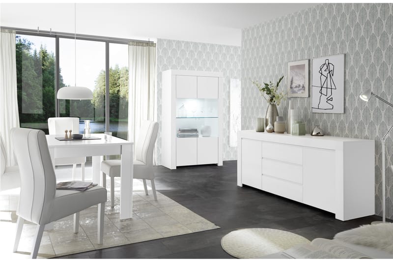 Vitriinikaappi Firenze 110 cm - Valkoinen - Säilytys - Kaappi - Vitriini