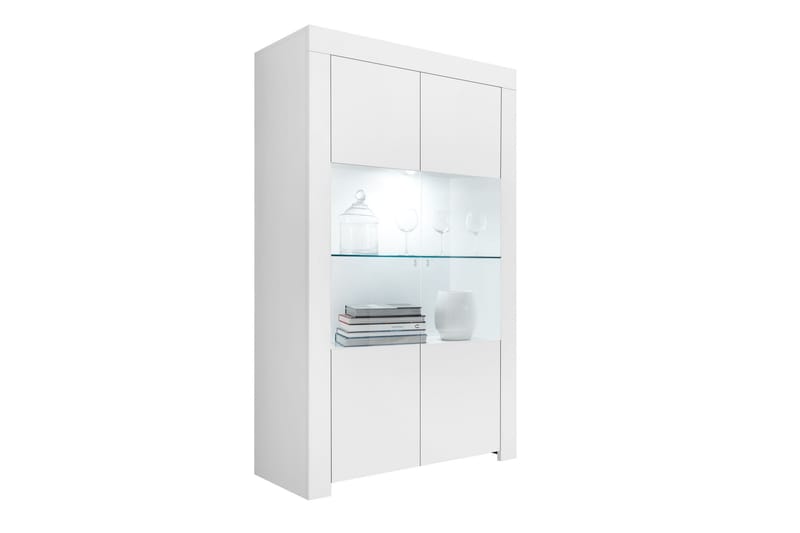 Vitriinikaappi Firenze 110 cm - Valkoinen - Säilytys - Kaappi - Vitriini