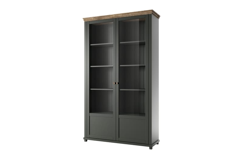 Vitriinikaappi Getafez 42x126 cm - Khaki/Luonnonväri - Säilytys - Kaappi - Vitriini