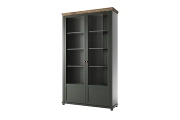 Vitriinikaappi Getafez 42x126 cm - Khaki/Luonnonväri - Säilytys - Kaappi - Vitriini