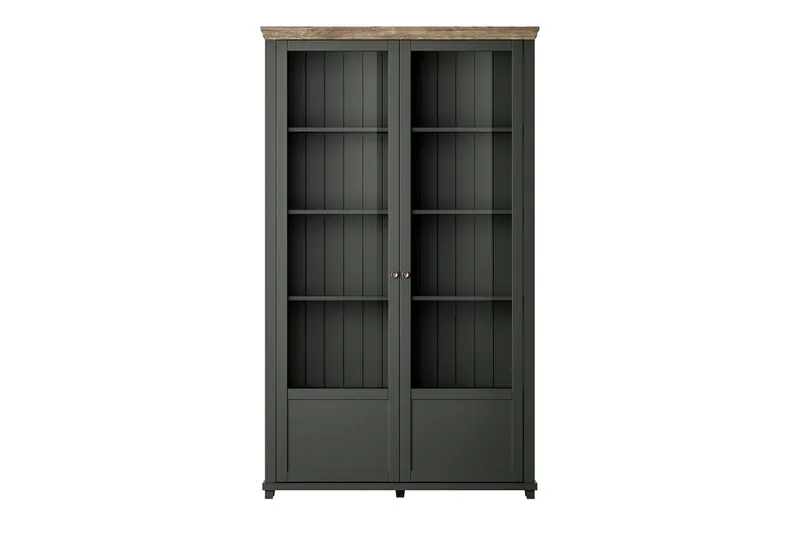 Vitriinikaappi Getafez 42x126 cm - Khaki/Luonnonväri - Säilytys - Kaappi - Vitriini