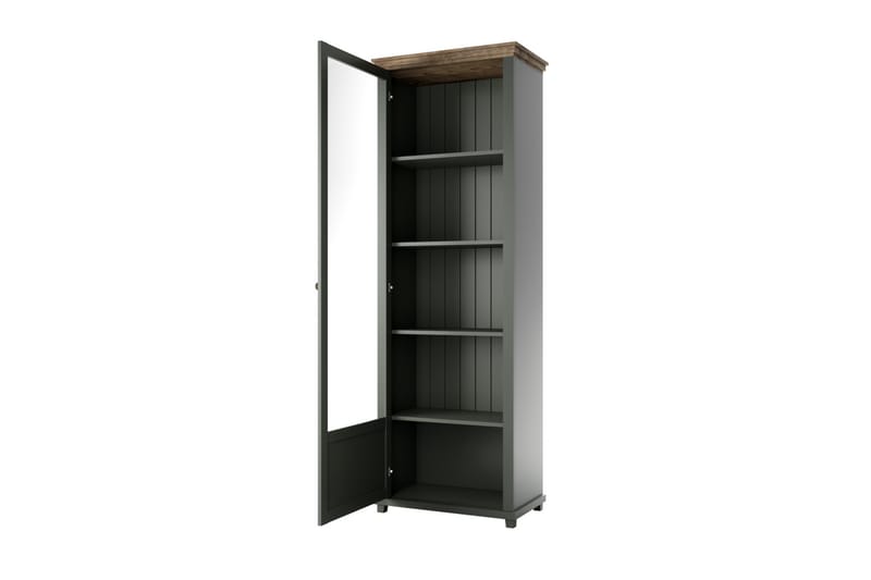 Vitriinikaappi Getafez 42x71 cm - Khaki/Luonnonväri - Säilytys - Kaappi - Vitriini