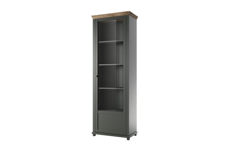 Vitriinikaappi Getafez 42x71 cm - Khaki/Luonnonväri - Säilytys - Kaappi - Vitriini