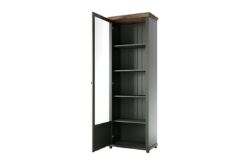 Vitriinikaappi Getafez 42x71 cm - Khaki/Luonnonväri - Säilytys - Kaappi - Vitriini