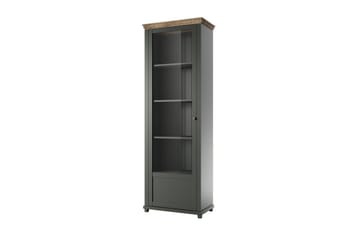 Vitriinikaappi Getafez 42x71 cm - Khaki/Luonnonväri - Säilytys - Kaappi - Vitriini
