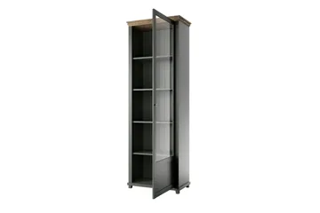 Vitriinikaappi Getafez 42x71 cm - Khaki/Luonnonväri - Säilytys - Kaappi - Vitriini