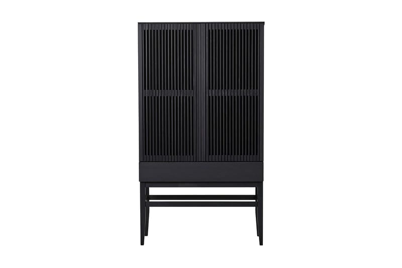 Vitriinikaappi Gradino 95x170 cm - Musta - Säilytys - Kaappi - Vitriini