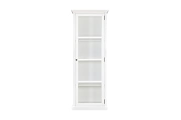 Vitriinikaappi Hampton 70 cm 3 Hyllyä Ovi - Valkoinen - Säilytys - Kaappi - Vitriini