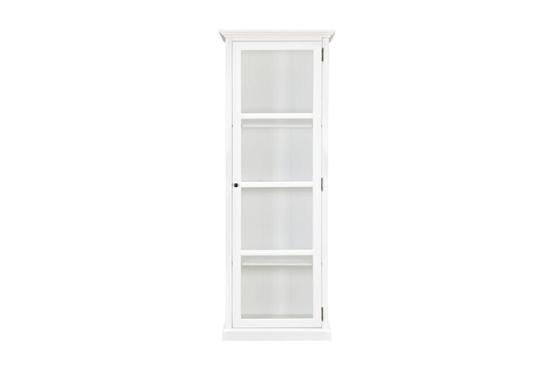 Vitriinikaappi Hampton 70 cm 3 Hyllyä Ovi - Valkoinen - Säilytys - Kaappi - Vitriini