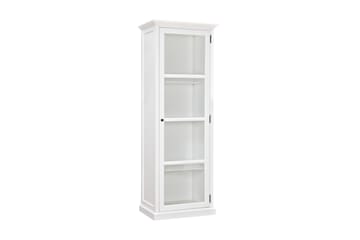 Vitriinikaappi Hampton 70 cm 3 Hyllyä Ovi - Valkoinen - Säilytys - Kaappi - Vitriini