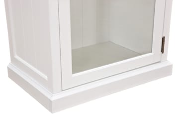 Vitriinikaappi Hampton 70 cm 3 Hyllyä Ovi - Valkoinen - Säilytys - Kaappi - Vitriini