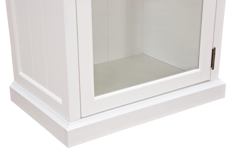 Vitriinikaappi Hampton 70 cm 3 Hyllyä Ovi - Valkoinen - Säilytys - Kaappi - Vitriini