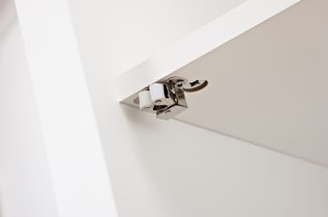 Vitriinikaappi Hampton 70 cm 3 Hyllyä Ovi - Valkoinen - Säilytys - Kaappi - Vitriini