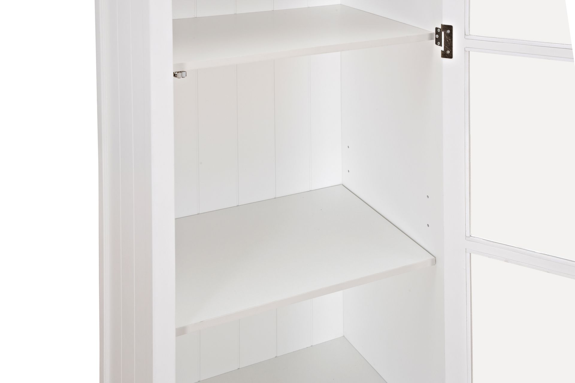 Vitriinikaappi Hampton 70 cm 3 Hyllyä Ovi - Valkoinen - Säilytys - Kaappi - Vitriini