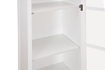 Vitriinikaappi Hampton 70 cm 3 Hyllyä Ovi - Valkoinen - Säilytys - Kaappi - Vitriini