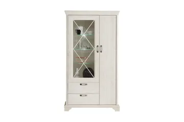 Vitriinikaappi Hareholme 113 cm - Valkoinen - Säilytys - Kaappi - Vitriini