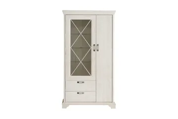 Vitriinikaappi Hareholme 113 cm - Valkoinen - Säilytys - Kaappi - Vitriini