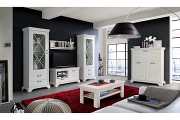 Vitriinikaappi Hareholme 78 cm - Valkoinen - Säilytys - Kaappi - Vitriini