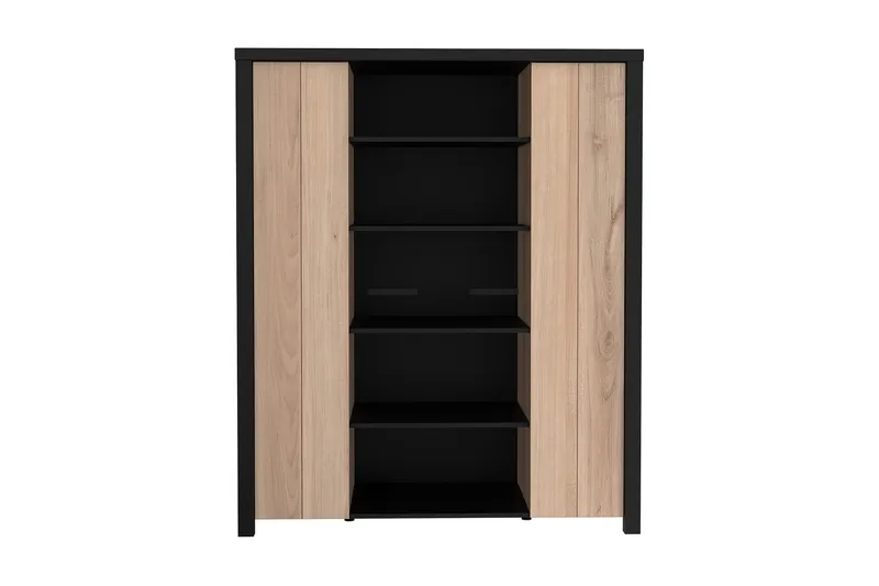 Vitriinikaappi Havdar 52x130 cm - Ruskea/Musta - Säilytys - Kaappi - Vitriini