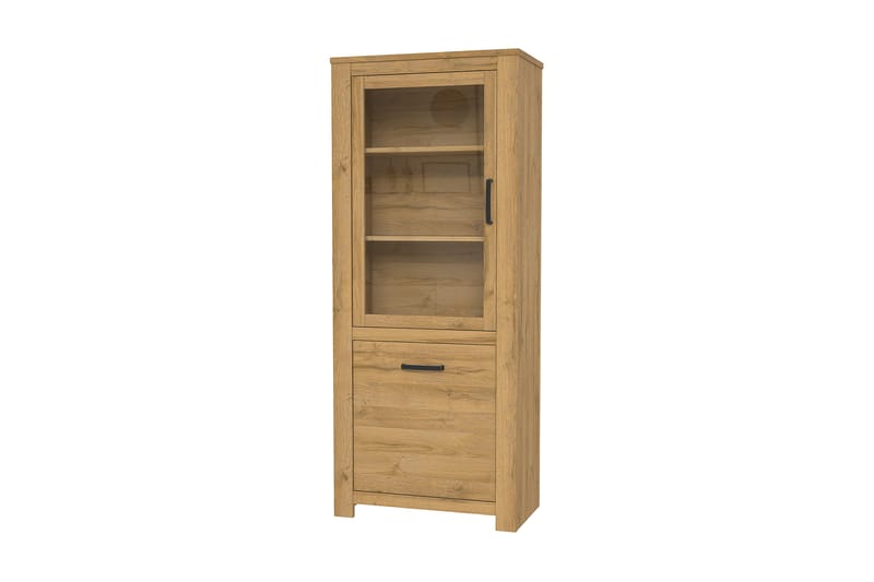 Vitriinikaappi Hemdean 42x77 cm - Ruskea - Säilytys - Kaappi - Vitriini