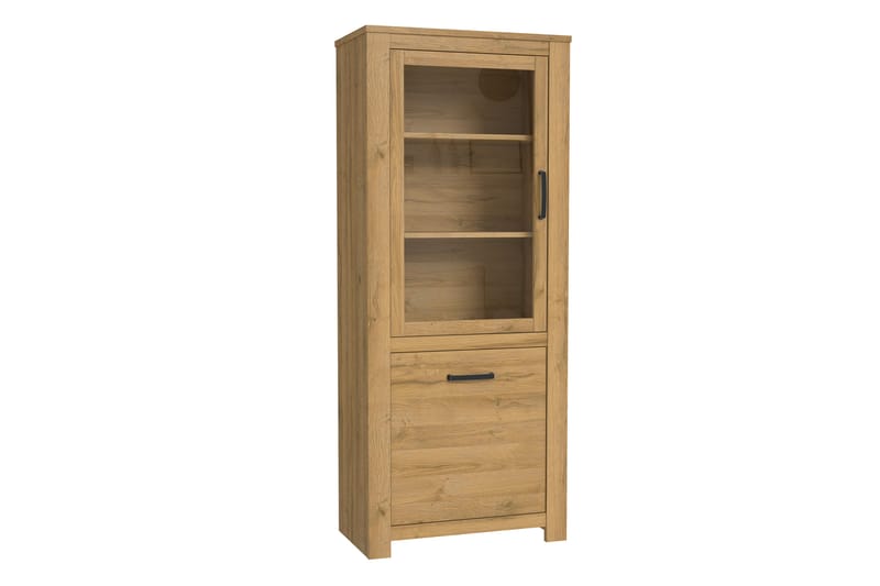 Vitriinikaappi Hemdean 42x77 cm - Ruskea - Säilytys - Kaappi - Vitriini