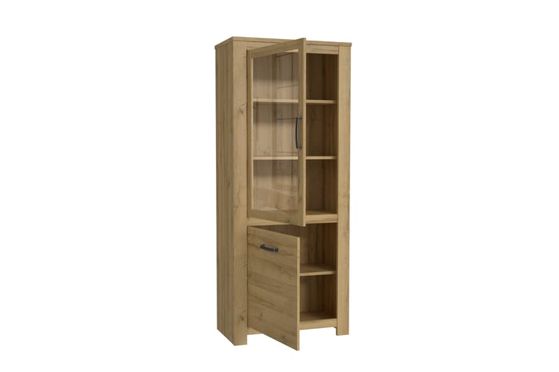 Vitriinikaappi Hemdean 42x77 cm - Ruskea - Säilytys - Kaappi - Vitriini