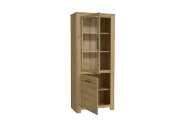 Vitriinikaappi Hemdean 42x77 cm - Ruskea - Säilytys - Kaappi - Vitriini