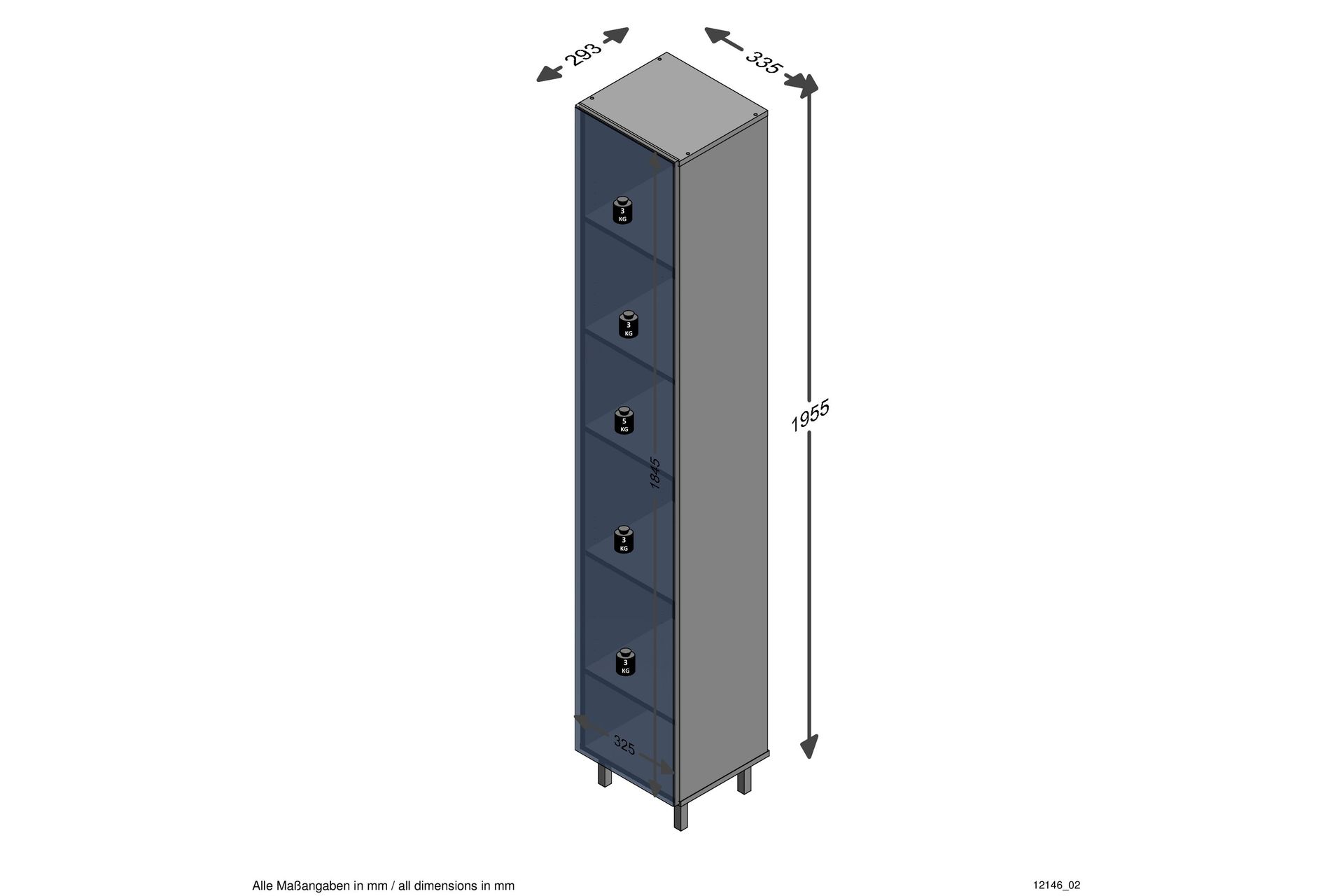 Vitriinikaappi Jennabelle 33 cm - Säilytys - Kaappi - Vitriini