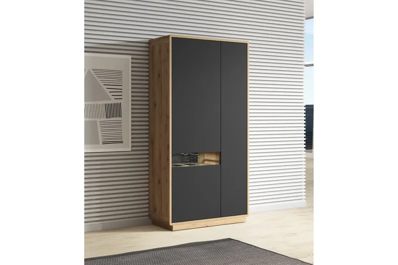 Vitriinikaappi Joachim 92 cm - Monivärinen - Säilytys - Kaappi - Vitriini