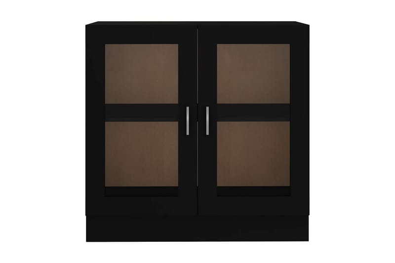 Vitriinikaappi musta 82,5x30,5x80 cm lastulevy - Musta - Säilytys - Kaappi - Vitriini